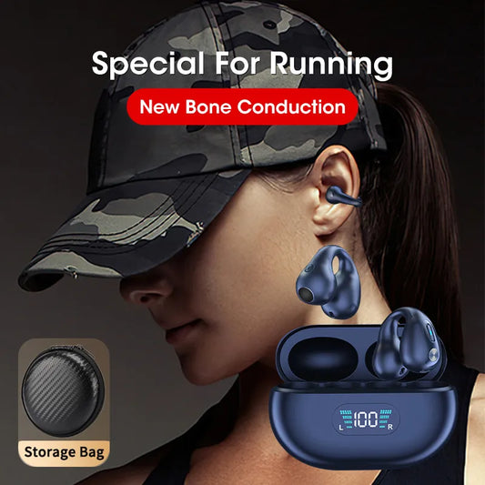 NEW TWS for Ambie Sound Earcuffs Ear Bone Conduction Earring Wireless Bluetooth Earphones Sport Headphones Earbuds For Phones